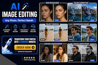 do professional photo editing and fix ai generated images