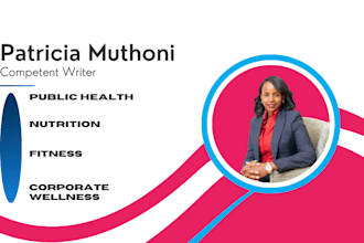 write on public health, nutrition, fitness and corporate wellness