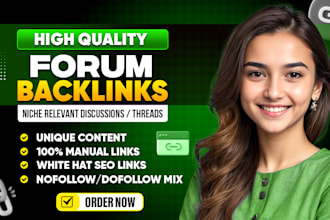 do manual dofollow nofollow niche relevant forum backlinks