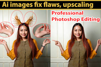 correct, enhance, and edit ai images or art work