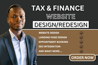 tax preparation website finance website bookkeeping website