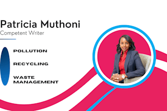 write on pollution, recycling, and waste management