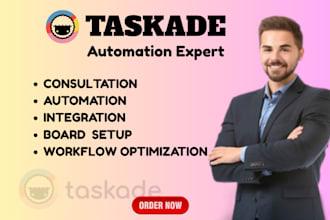 setup taskade ai agent workflow for project management