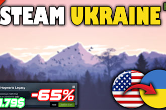 switch your steam account region to ukraine