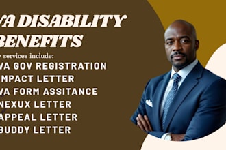 help with VA claims by writing lay, buddy, nexus, and impact letters