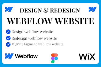 design webflow website, redesign ecommerce webflow, migrate figma to webflow