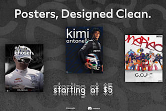 design eye catching posters with clean and modern visuals