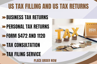 prepare and file irs forms 5472, 1040 and 1120 for your foreign owned US llc