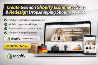create german shopify ecommerce german dropshipping store shopify redesign
