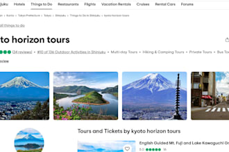 create a tripadvisor ,getyourguid and bokun business page for tours