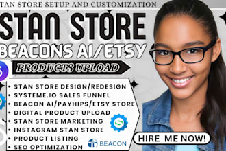 stan store design beacons ai payhip systeme io sales funnel stan store marketing
