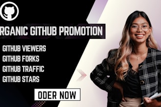 do github promotion to gain star fork folk traffic watches increase followers
