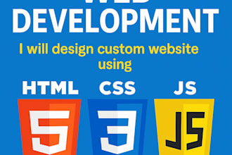 develop modern websites using HTML, CSS, and javascript