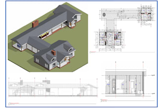 create architectural blueprint for city permit, floor plan, deck,shed,garage,adu
