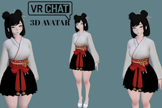 design vrchat furry avatar, anime 3d model, nsfw vrc character, vtuber blender