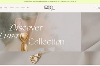 design jewelry shopify store jewelry website jewelry store