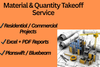 do construction quantity takeoff and estimation service