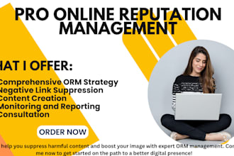 do online reputation management, dcma, services to suppress negative links