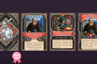 create a custom card game with unique design and development for mobile or print