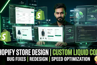 fix shopify bugs, errors and do custom liquid coding