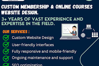 design online course membership elearning education schools VIP events website