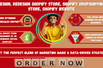 build a responsive shopify store design and redesign shopify website
