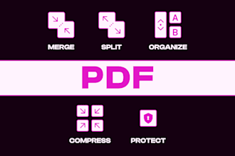 merge, split, edit, compress, and protect your PDF files