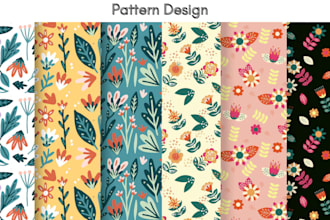 create and design seamless floral fabric patterns