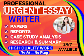 write essay, case study analysis, apa paper, report, research and summary