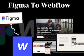 expertly convert figma to webflow , responsive and SEO optimzed, webflow pro