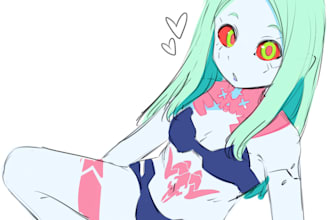 draw your oc or fanart in anime style