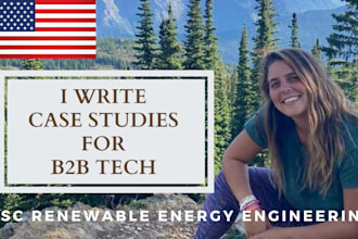 write a case study for renewable energy, cleantech, sustainability