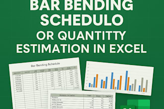 help you with professional civil engineering tools in excel boq, bbs, etc
