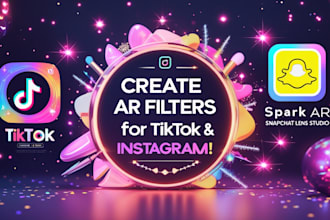 create viral ar filters beauty effects for tiktok instagram snapchat