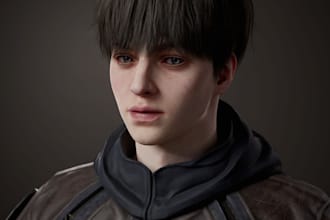 do 3d metahuman game 3d character modeling daz3d character for nft metaverse ue5