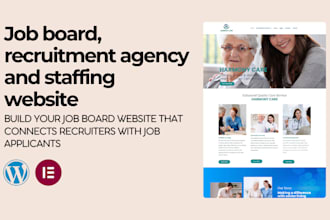 develop job board, recruitment agency, job portal, staffing website