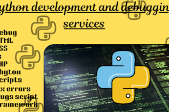 python problem solving or fix errors, debug, optimize, python java node js css