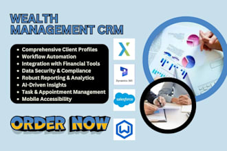 setup wealth management CRM salesforce wealthbox CRM junxure dynamics 365 CRM