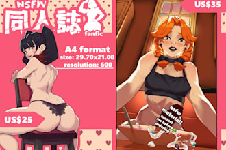 draw your anime, furry, nsfw or fantasy characters