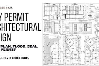 city permit architectural design, city permit blueprint, foundation and framing