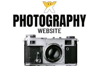 design or redesign wix photography website in 3 days