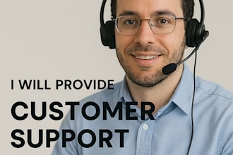 provide professional email and chat support for business