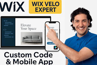 wix velo code development, wix corvid, wix site to mobile app, wix velo expert