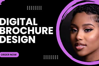 design digital brochure retractable banner business catalog fashion lookbook ad