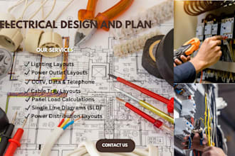 draw mep drawings, electrical, hvac and plumbing drawings