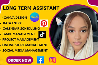 be your long term personal executive virtual assistant social media manager
