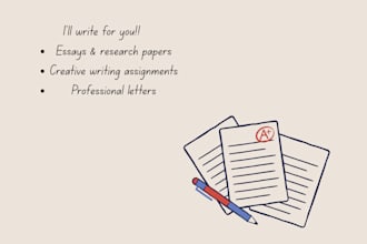 write an essay for you