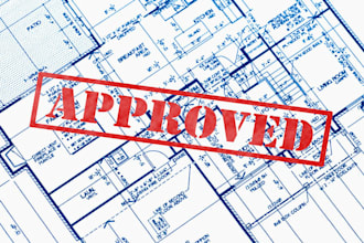 draw and stamp architectural drawing engineering plan mep for city permit