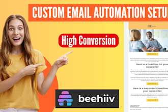 design beehiiv newsletter, setup beehiiv landing page, beehive template ai email