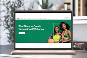 design cluster free business website using wix, wordpress or squarespace